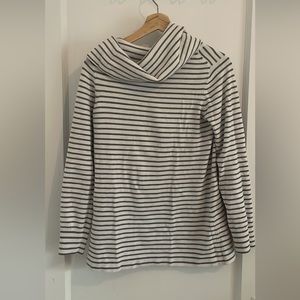 French connection cowl neck striped sweater